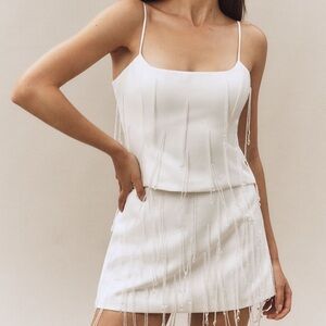 Delfi Collective Bijou & Joya Crop Tank and Mini Skirt Set